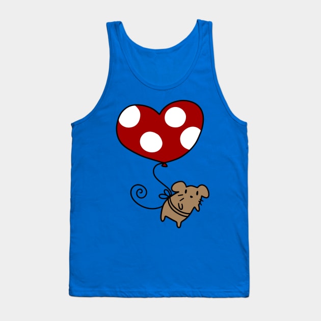 Heart Balloon Mouse Tank Top by saradaboru